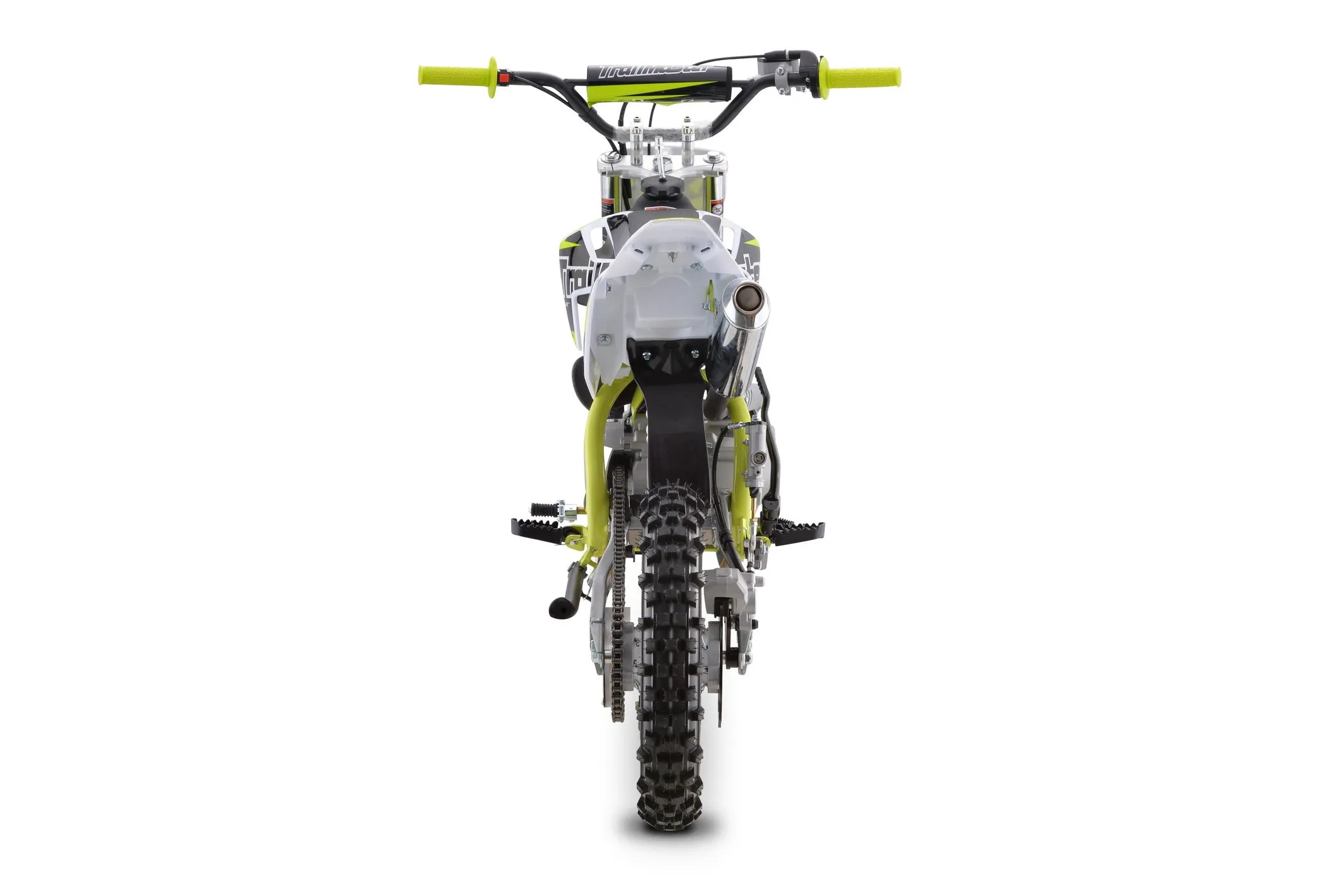 Trailmaster TM21 Dirt Bike 125cc - Semi Automatic 4 speed, 29.13-inch seat height, kick start, 14 inch front tire