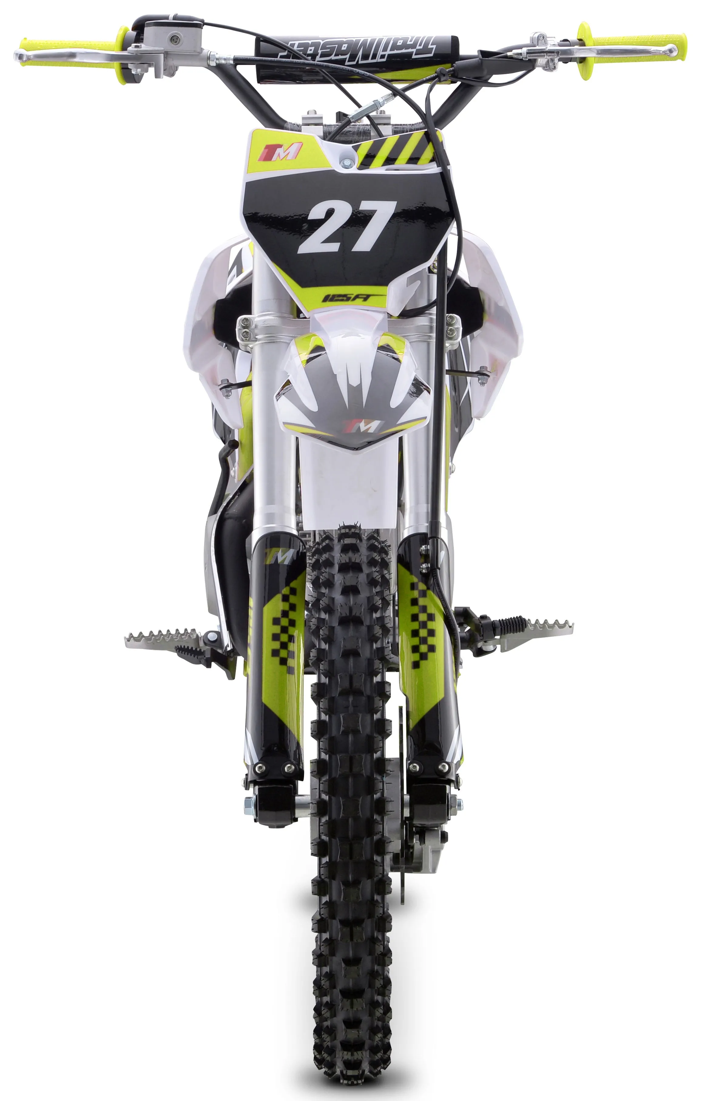 TrailMaster TM27 Dirt Bike  17" Font Tire.  four speed manual trans 33 inch seat height
