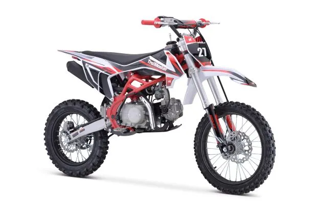 TrailMaster TM27 Dirt Bike  17" Font Tire.  four speed manual trans 33 inch seat height