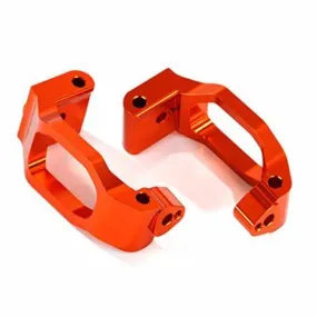 Traxxas 8932A Caster blocks (c-hubs) 6061-T6 aluminum (orange-anodized) left & right 4x22mm pin (4) 3x6mm BCS (4) retainers (4)