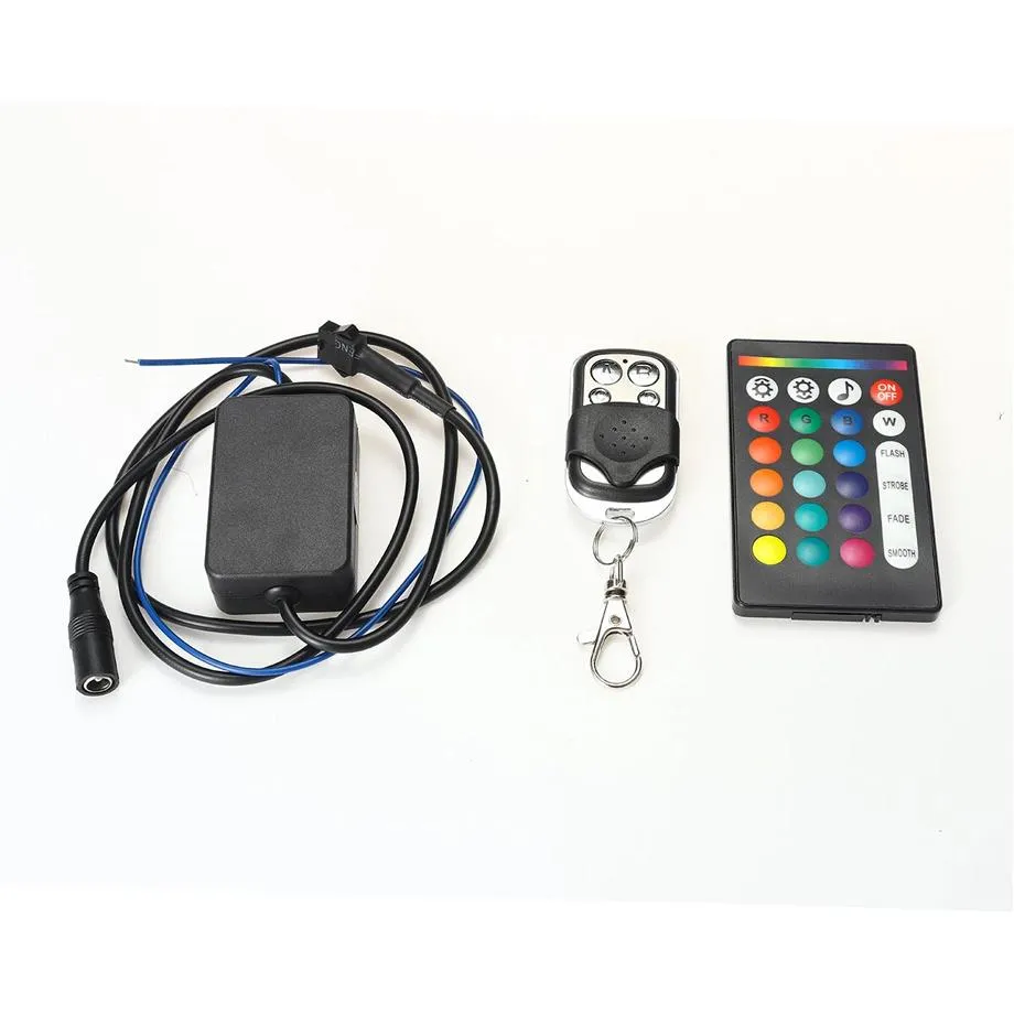 Universal 8 Pod RGB LED Rock Light With Wireless Remote
