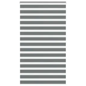 vidaXL Zebra Blind Dark Grey 135x200 cm Fabric Width 130.9 cm Polyester