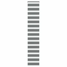 vidaXL Zebra Blind Dark Grey 40x230 cm Fabric Width 35.9 cm Polyester