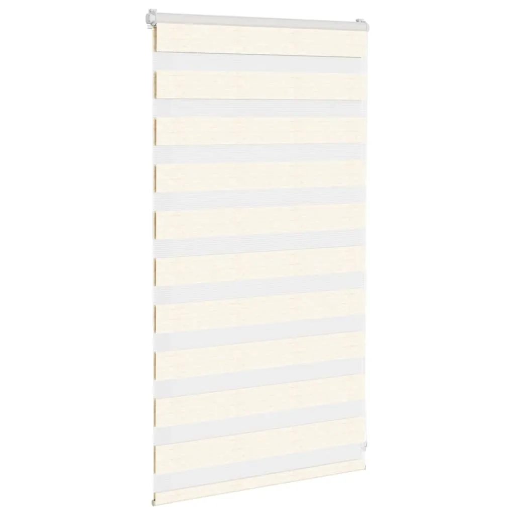 vidaXL Zebra Blind Marble Beige 80x100 cm Fabric Width 75.9 cm Polyester