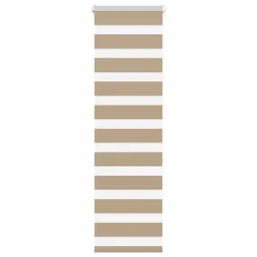 vidaXL Zebra Blind Sand Brown 40x150 cm Fabric Width 35.9 cm Polyester