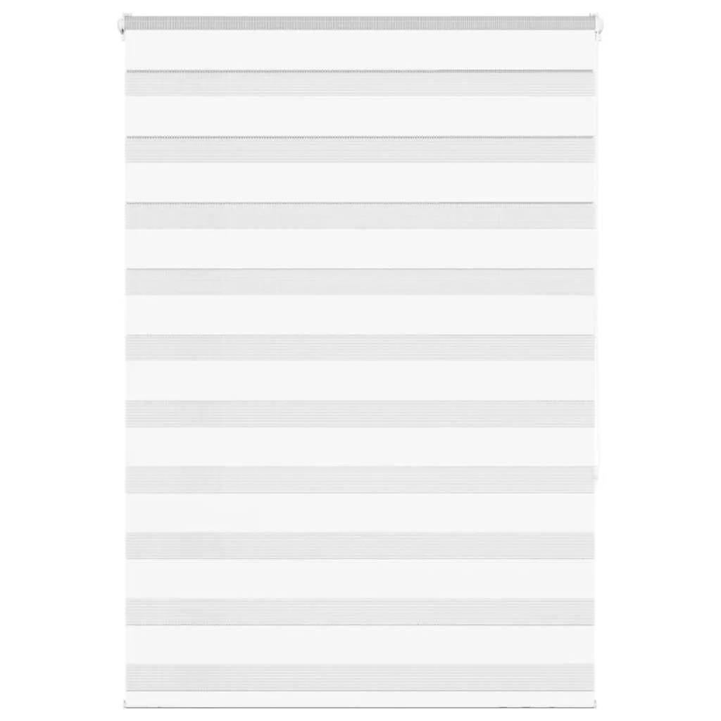 vidaXL Zebra Blind White 105x150 cm Fabric Width 100.9 cm Polyester