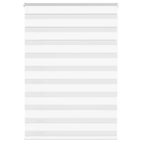 vidaXL Zebra Blind White 105x150 cm Fabric Width 100.9 cm Polyester