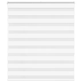 vidaXL Zebra Blind White 120x150 cm Fabric Width 115.9 cm Polyester
