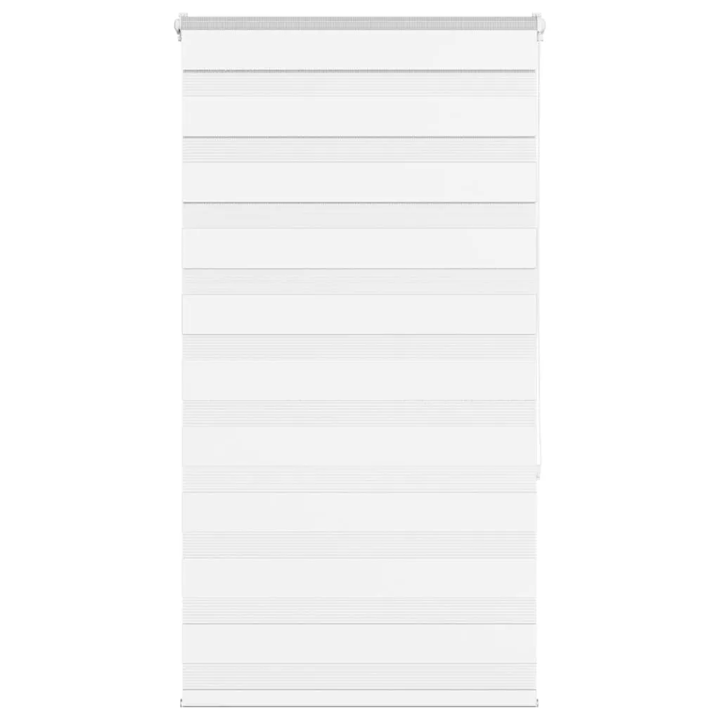 vidaXL Zebra Blind White 85x150 cm Fabric Width 80.9 cm Polyester