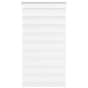 vidaXL Zebra Blind White 85x150 cm Fabric Width 80.9 cm Polyester