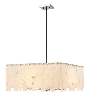 Viviana Eight Light Pendant in Polished Nickel