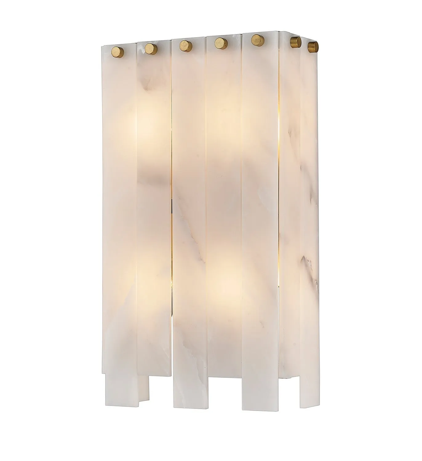 Viviana Four Light Wall Sconce in Rubbed Brass