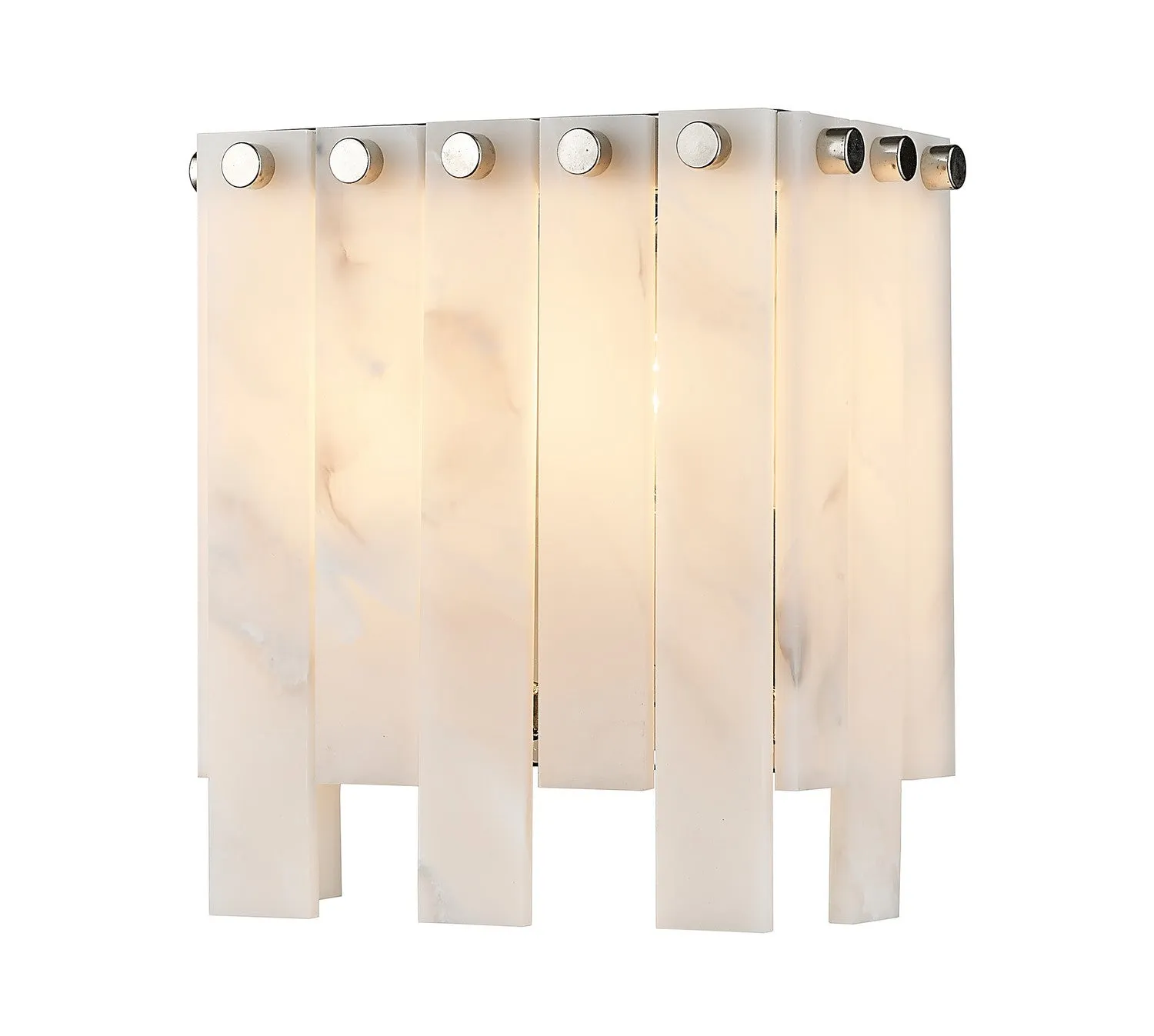 Viviana Two Light Wall Sconce in Polished Nickel