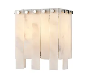 Viviana Two Light Wall Sconce in Polished Nickel