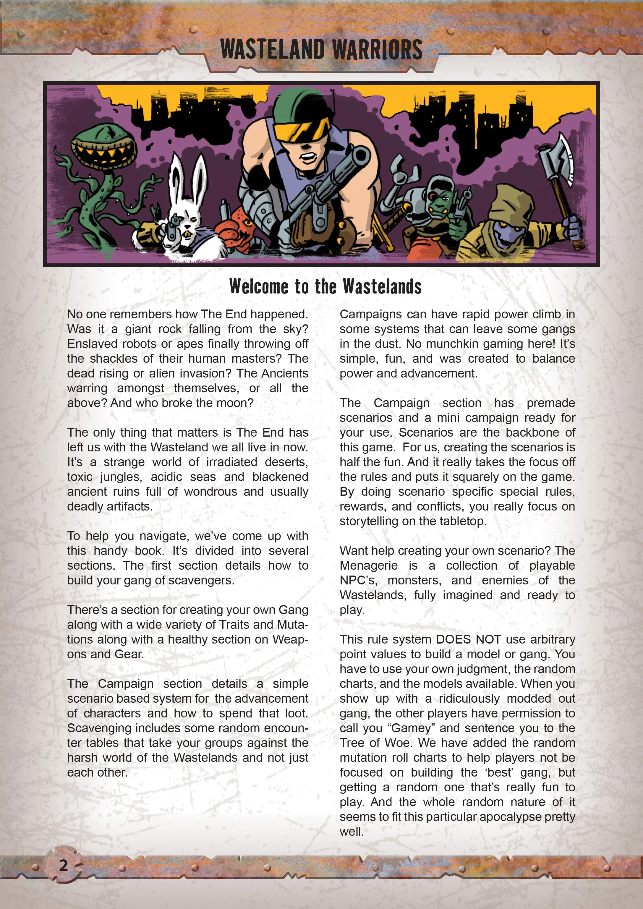 Wasteland Warriors - Downloadable .pdf