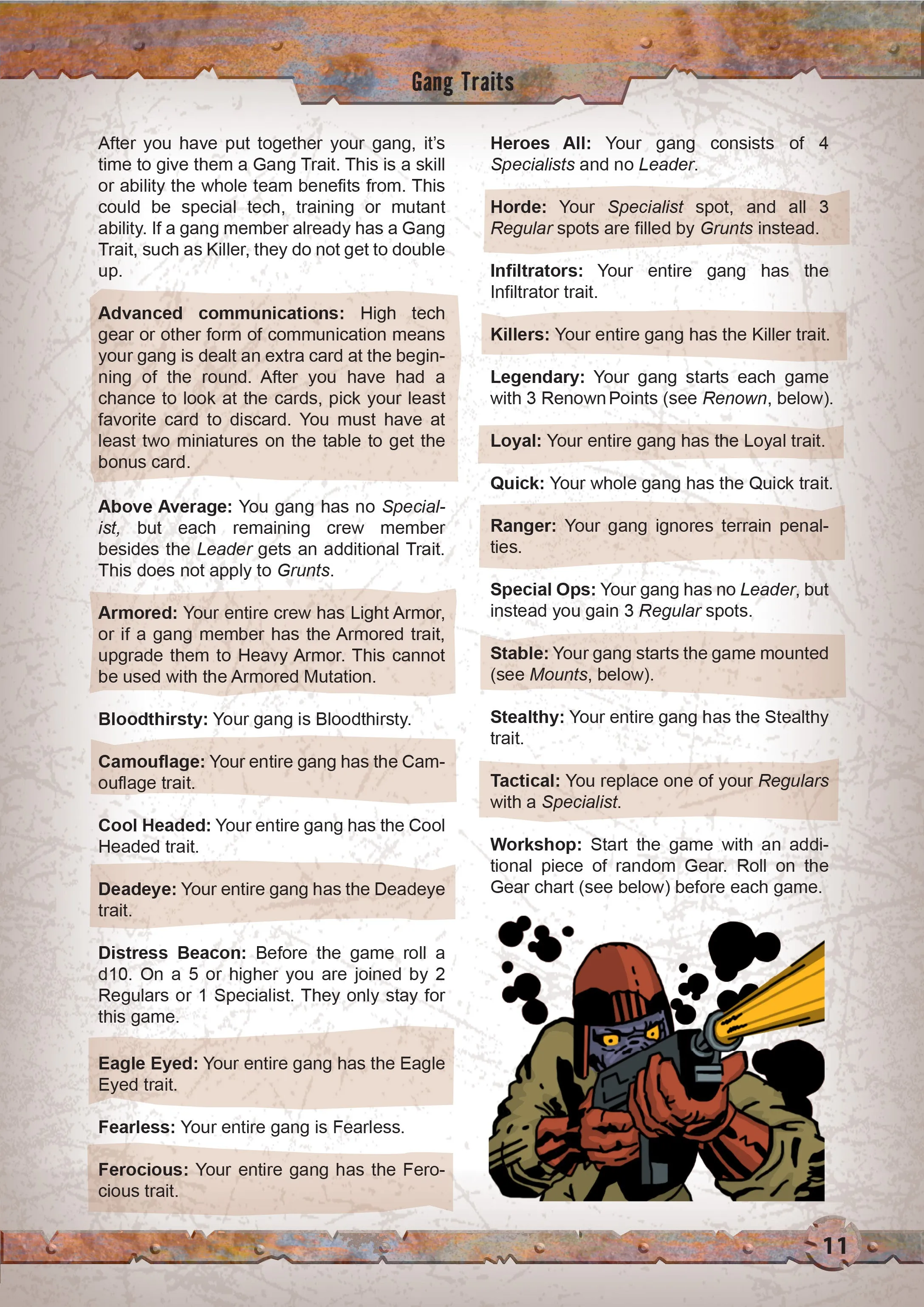 Wasteland Warriors - Printed