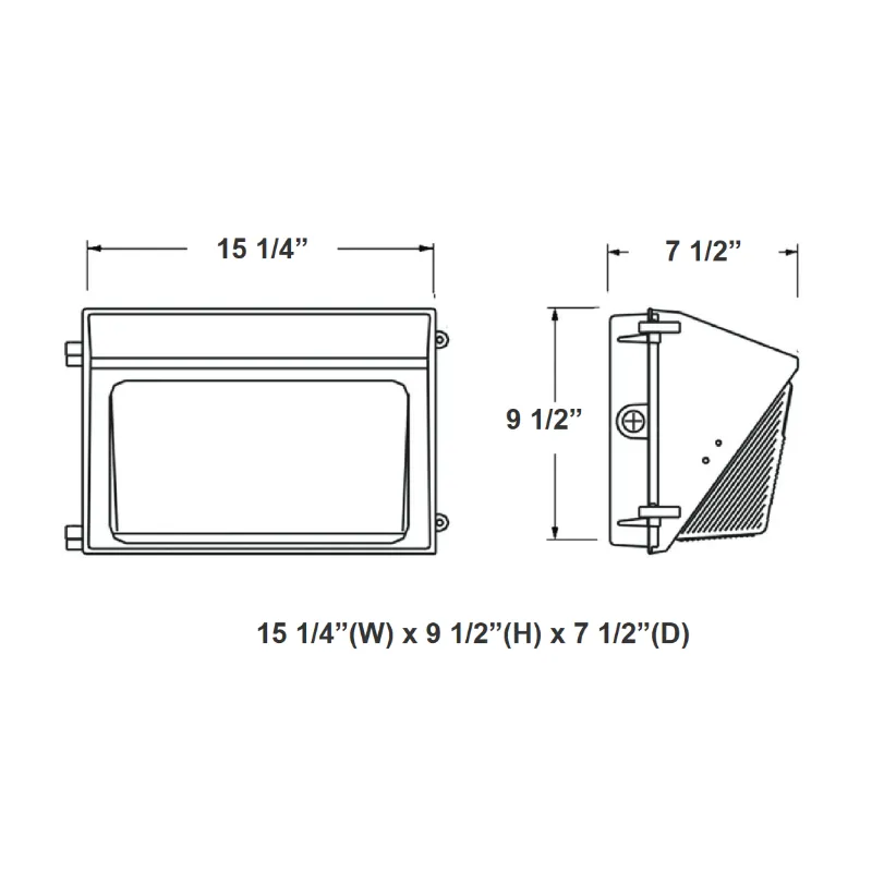 Westgate WMXE 80W/100W/120W LED Wall Pack with Photocell