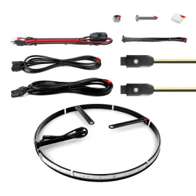 XKGlow Led Wheel Ring Lights w/ Turn Signal Function/ XKChrome Smartphone App Controlled - 15" or 15-18" Adjustable Ring