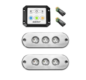 XKGlow RGB Led Underwater Boat Light Kit [27 watts] - 2pc