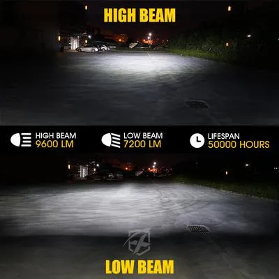 Xprite LED Headlights Jeep Wrangler JK (97-18) 7" 90W Exhibit Series CREE LED w/ RGB Chasing Halo
