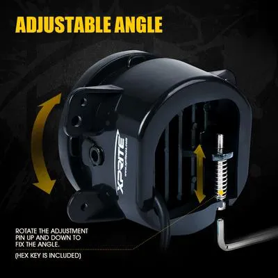 Xprite LED Headlights Jeep Wrangler JK (97-18) 7" 90W LED Headlight & Fog Light w/ RGB Halo Combo