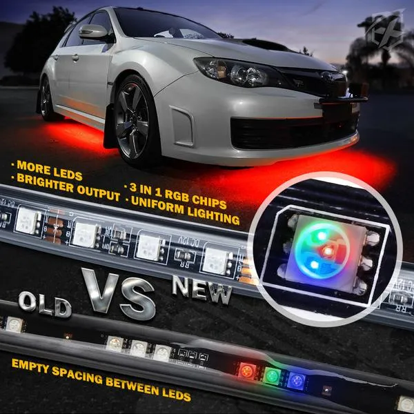 Xprite LED Underbody Glow Kit [Battle Series] RGB w/ Remote Control & Bluetooth