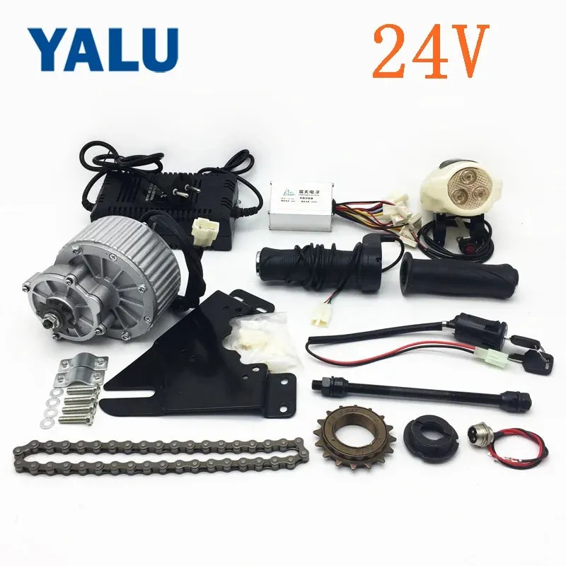 YALU 24V 450W Stronger power electric bike conversion kit MY1018 Mountain Ebike Motor Set for lithium battery Scooter Bike