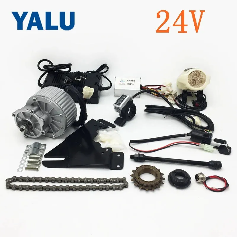 YALU 24V 450W Stronger power electric bike conversion kit MY1018 Mountain Ebike Motor Set for lithium battery Scooter Bike