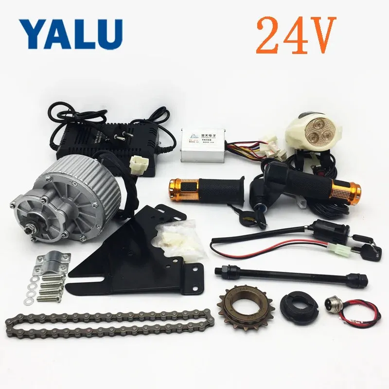 YALU 24V 450W Stronger power electric bike conversion kit MY1018 Mountain Ebike Motor Set for lithium battery Scooter Bike