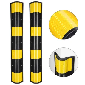 Yescom 2pcs Rubber Corner Guards for Walls Reflective 31" Round