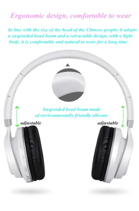 ZYstyle Headphones Wireless Bluetooth Headset Headset Game Headset Mobile Computer Universal Card 4.1 Heavy Subwoofer Long Handset Headphones wireless bluetooth headset bass music n